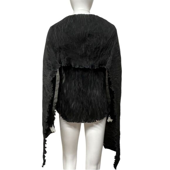 SUSANNE WIEBE Plisse Open Front Micro Pleated Cardigan Jacket S M L Fits Many - Picture 11 of 15